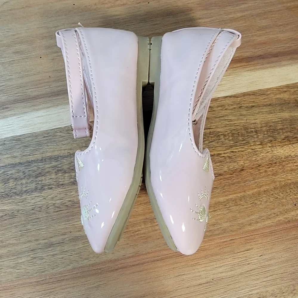 Seychelles Pink Vegan Patent Leather Kitty Cat Shoes Ankle Strap Size 5